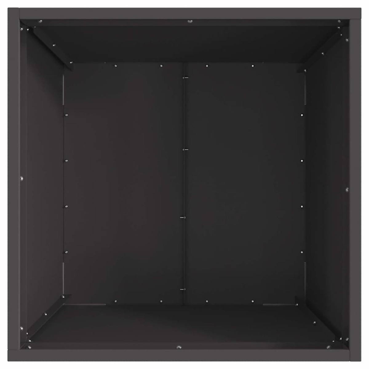 vidaXL Φωτιά Μπολ Μαύρο 50 x 50 x 38 εκ. Ατσάλι Σκληρυθέν στον Αέρα