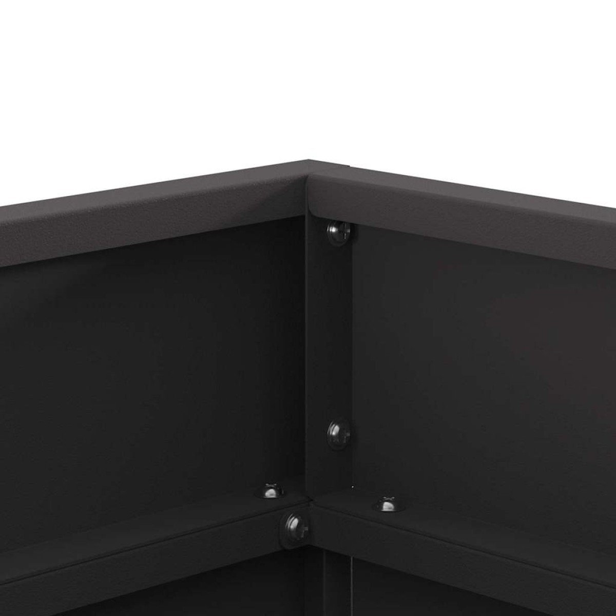 vidaXL Φωτιά Μπολ Μαύρο 50 x 50 x 38 εκ. Ατσάλι Σκληρυθέν στον Αέρα