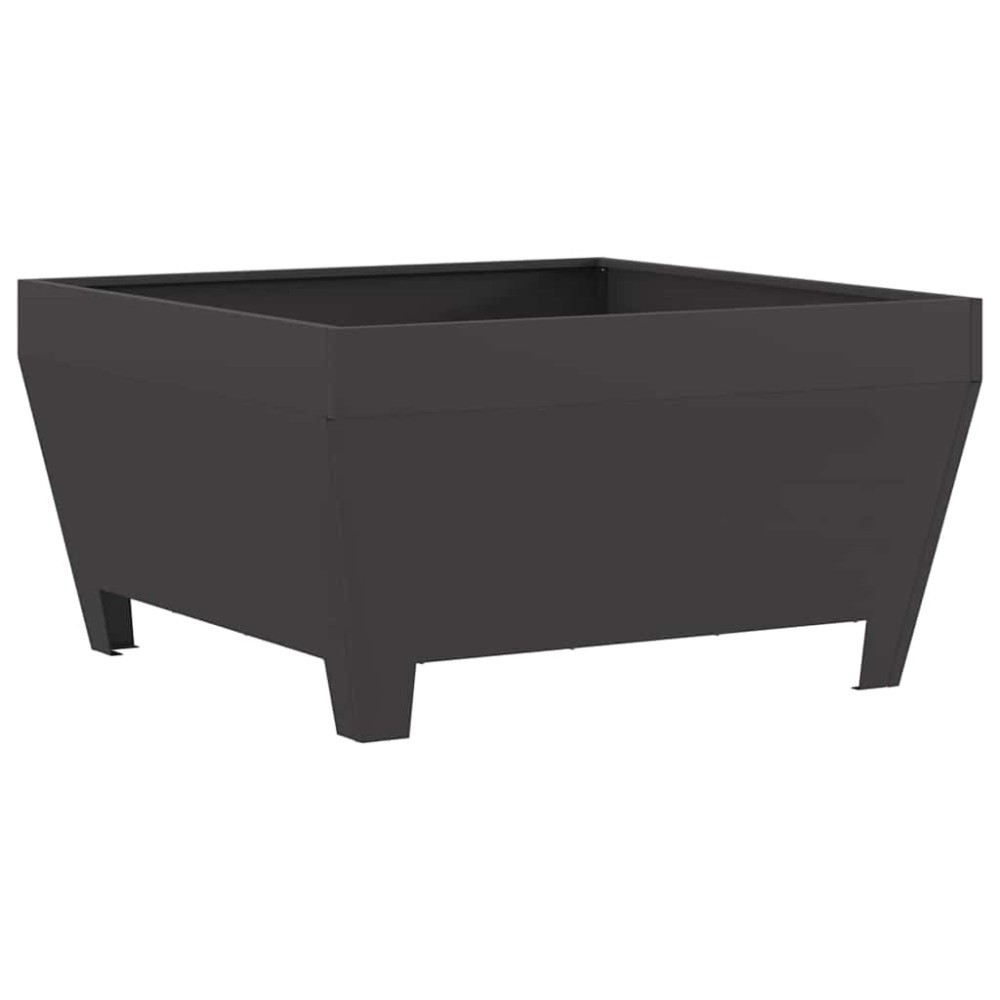 vidaXL Φωτιά Μπολ Μαύρο 80 x 80 x 43 εκ. Ατσάλι Σκληρυθέν στον Αέρα