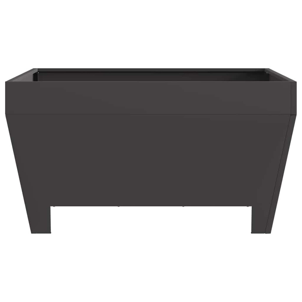 vidaXL Φωτιά Μπολ Μαύρο 80 x 80 x 43 εκ. Ατσάλι Σκληρυθέν στον Αέρα
