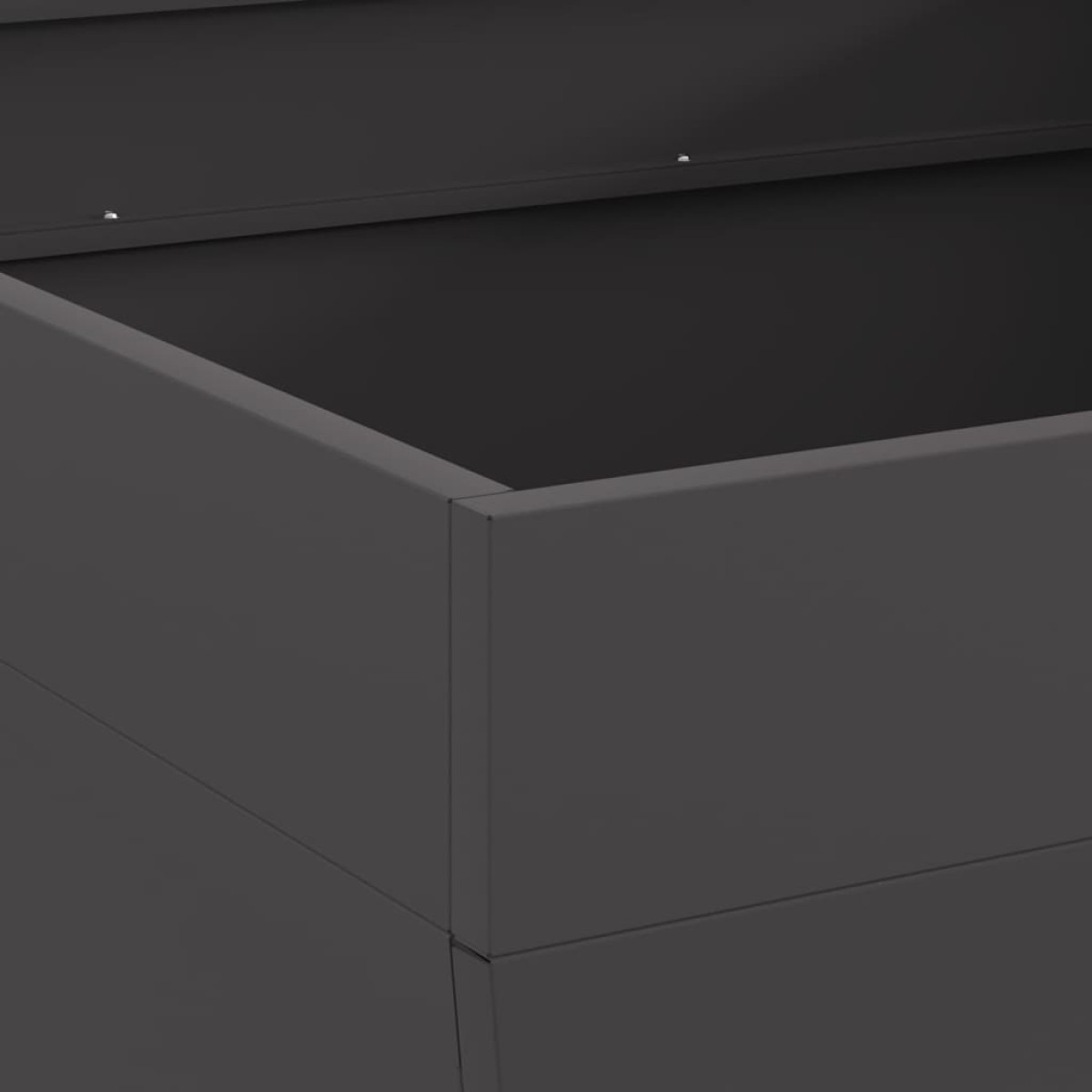 vidaXL Φωτιά Μπολ Μαύρο 80 x 80 x 43 εκ. Ατσάλι Σκληρυθέν στον Αέρα