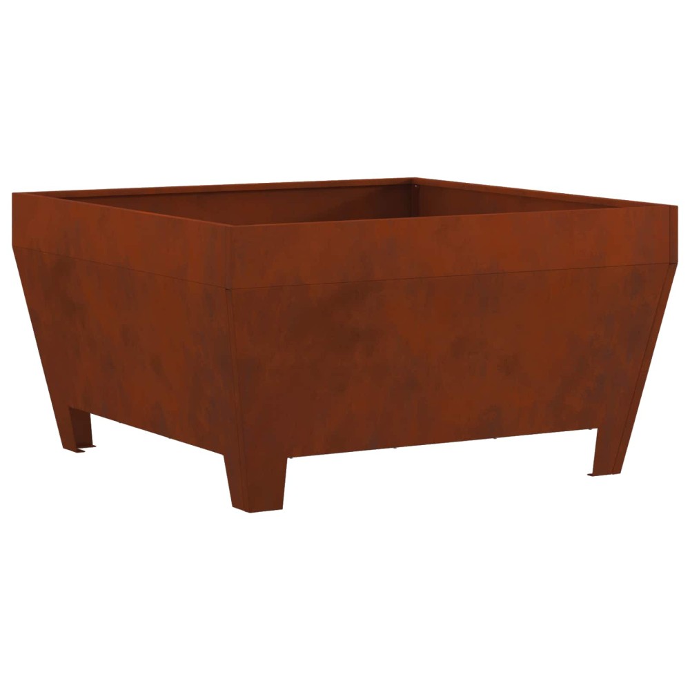 vidaXL Φωτιά Μπολ Σκ rusty 80 x 80 x 43 εκ. Ατσάλι Σκληρυθέν στον Αέρα