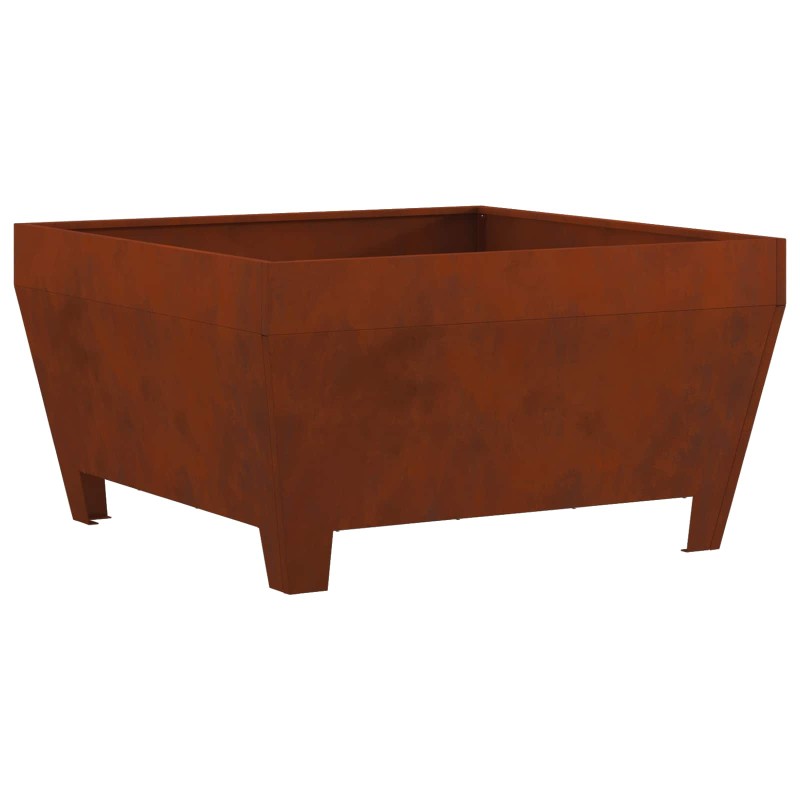 vidaXL Φωτιά Μπολ Σκ rusty 80 x 80 x 43 εκ. Ατσάλι Σκληρυθέν στον Αέρα