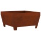 vidaXL Φωτιά Μπολ Σκ rusty 80 x 80 x 43 εκ. Ατσάλι Σκληρυθέν στον Αέρα