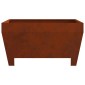 vidaXL Φωτιά Μπολ Σκ rusty 80 x 80 x 43 εκ. Ατσάλι Σκληρυθέν στον Αέρα