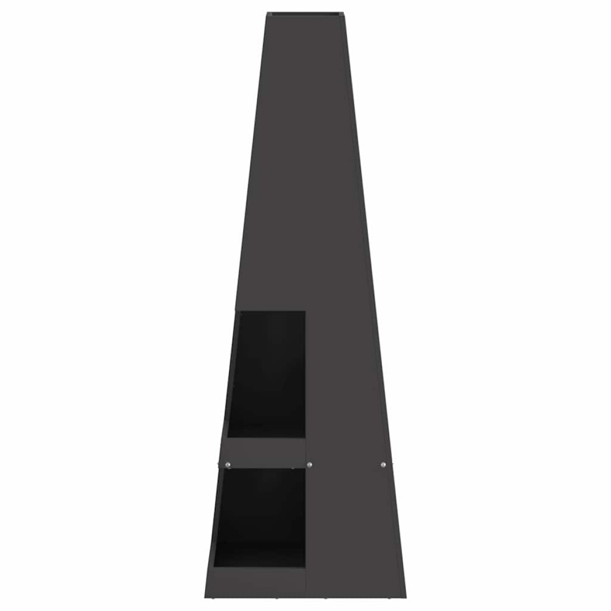 vidaXL Φωτιά Μπολ Μαύρο 35 x 35 x 100 εκ Ατσάλι Σκληρυθέν στον Αέρα