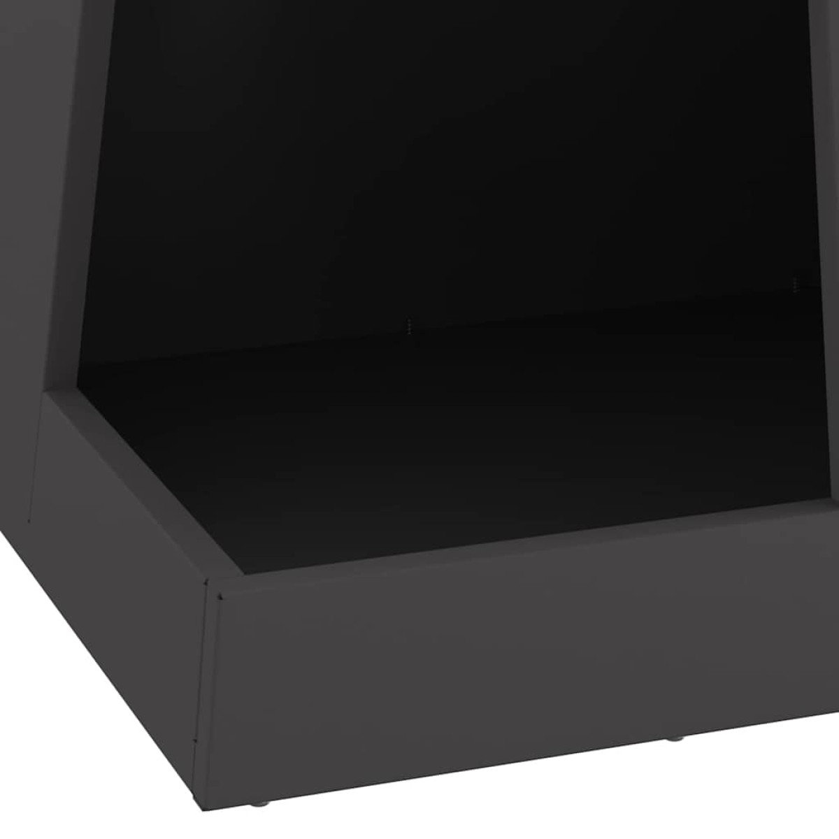 vidaXL Φωτιά Μπολ Μαύρο 35 x 35 x 100 εκ Ατσάλι Σκληρυθέν στον Αέρα