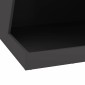 vidaXL Φωτιά Μπολ Μαύρο 50 x 50 x 100 cm Ατσάλι Σκληρυθέν στον Αέρα