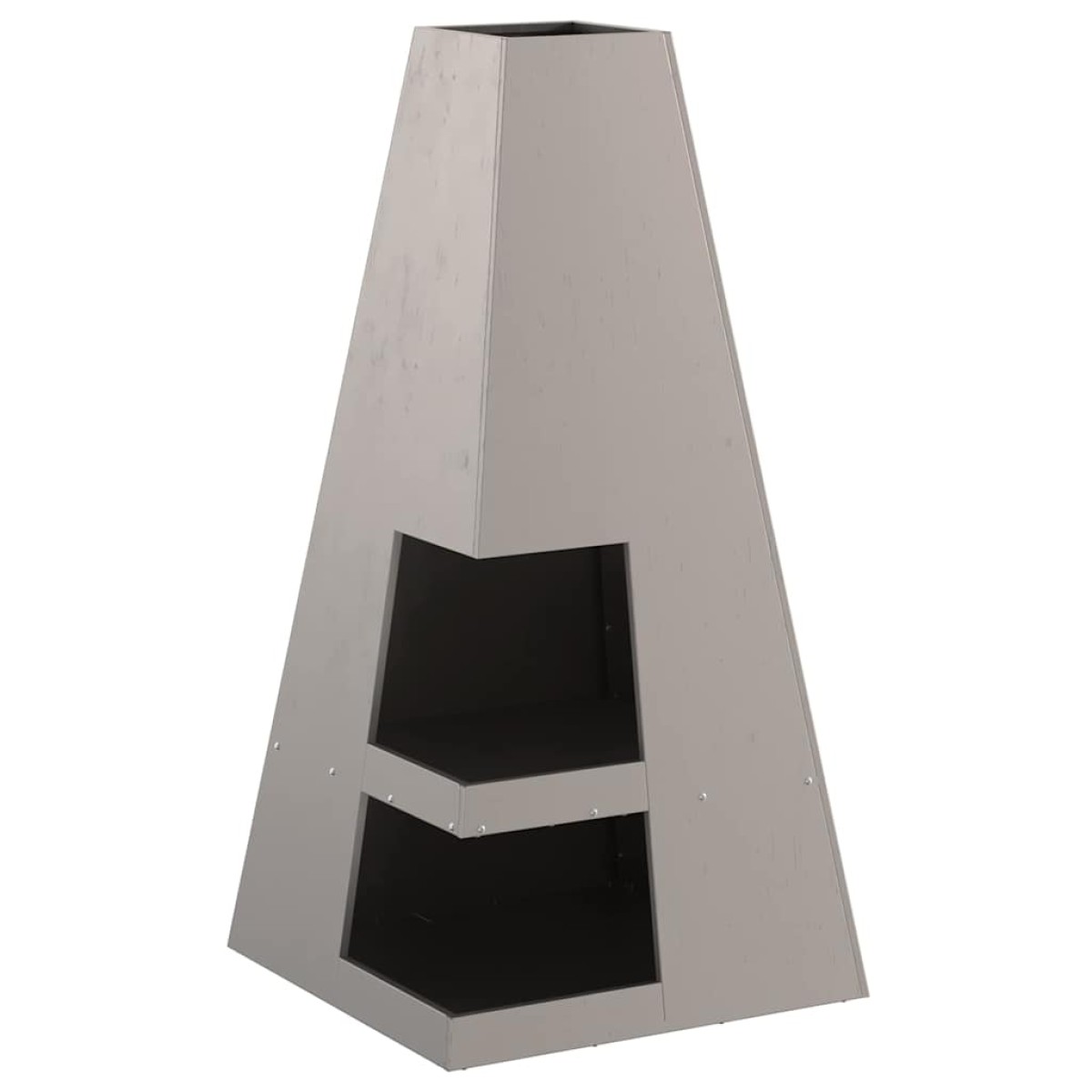 vidaXL Φωτιά Μπολ Καφέ 50 x 50 x 100 cm Ατσάλι Σκληρυθέν στον Αέρα