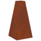 vidaXL Φωτιά Μπολ Καφέ 50 x 50 x 100 cm Ατσάλι Σκληρυθέν στον Αέρα
