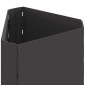 vidaXL Φωτιά σε μπολ Μαύρο 50 x 43 x 52 εκ. Ατσάλι Σκληρυθέν στον Αέρα