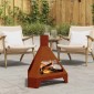 vidaXL Φωτιά σε μπολ Σκ rusty Ατσάλι Σκληρυθέν στον Αέρα