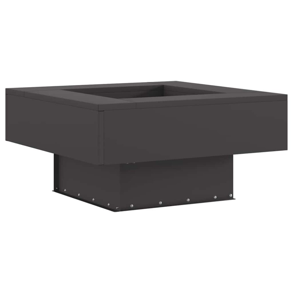 vidaXL Φωτιά σε μπολ Μαύρο 60 x 60 x 30 cm Ατσάλι Σκληρυθέν στον Αέρα