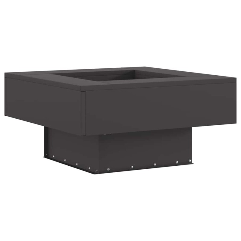 vidaXL Φωτιά σε μπολ Μαύρο 60 x 60 x 30 cm Ατσάλι Σκληρυθέν στον Αέρα