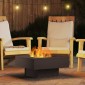 vidaXL Φωτιά σε μπολ Μαύρο 60 x 60 x 30 cm Ατσάλι Σκληρυθέν στον Αέρα