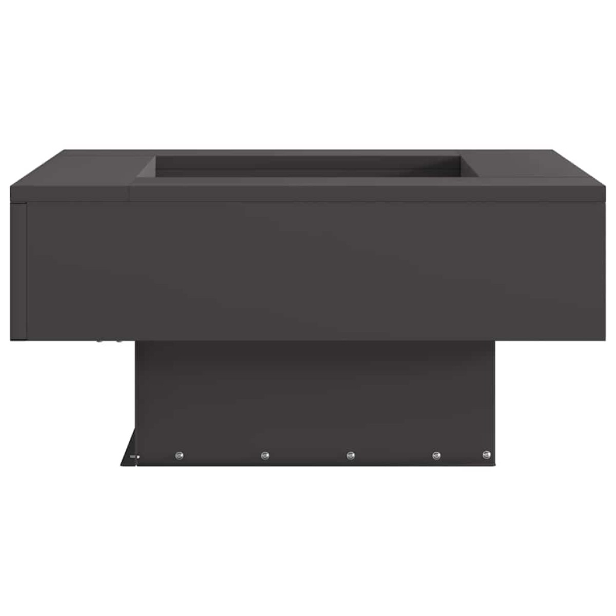 vidaXL Φωτιά σε μπολ Μαύρο 60 x 60 x 30 cm Ατσάλι Σκληρυθέν στον Αέρα