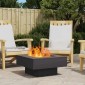 vidaXL Φωτιά σε μπολ Μαύρο 60 x 60 x 30 cm Ατσάλι Σκληρυθέν στον Αέρα