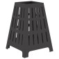 vidaXL Φωτιά Μπολ Μαύρο 50 x 50 x 70 cm Ατσάλι Σκληρυθέν στον Αέρα