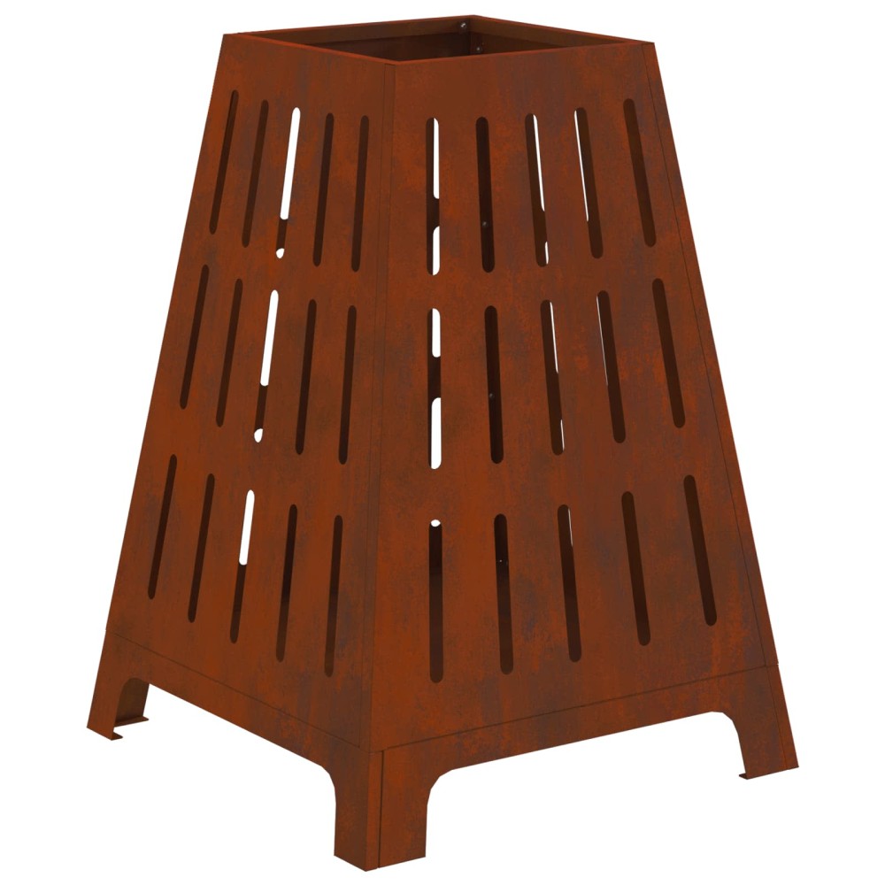vidaXL Φωτιά Μπολ Σκ rusty 50 x 50 x 70 cm Ατσάλι Σκληρυθέν στον Αέρα
