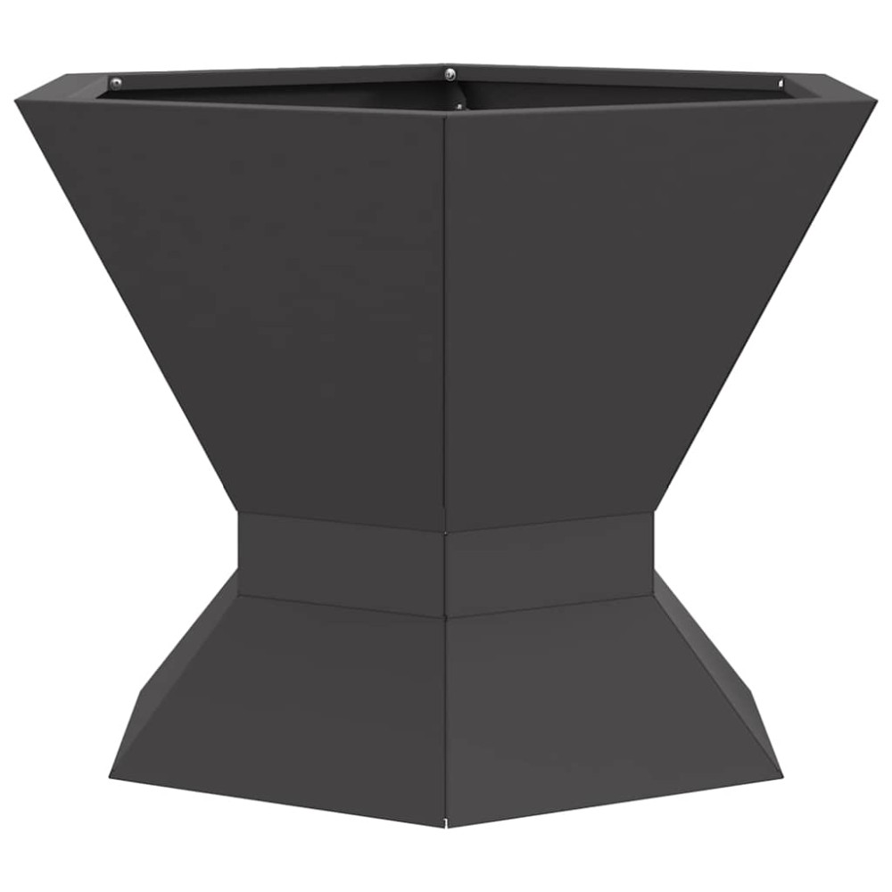 vidaXL Φωτιά Μπολ Μαύρο 50 x 50 x 40 cm Ατσάλι Σκληρυθέν στον Αέρα