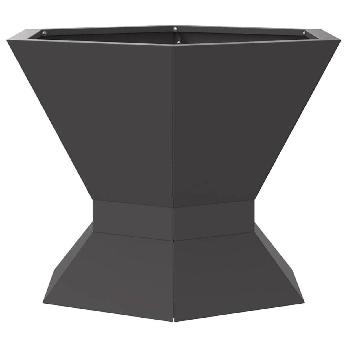 vidaXL Φωτιά Μπολ Μαύρο 50 x 50 x 40 cm Ατσάλι Σκληρυθέν στον Αέρα