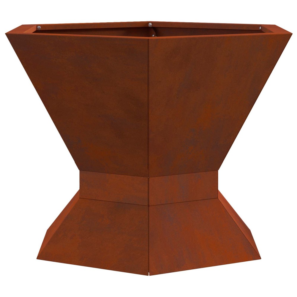 vidaXL Φωτιά Μπολ Σκ rusty 50 x 50 x 40 cm Ατσάλι Σκληρυθέν στον Αέρα