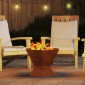 vidaXL Φωτιά Μπολ Σκ rusty 50 x 50 x 40 cm Ατσάλι Σκληρυθέν στον Αέρα