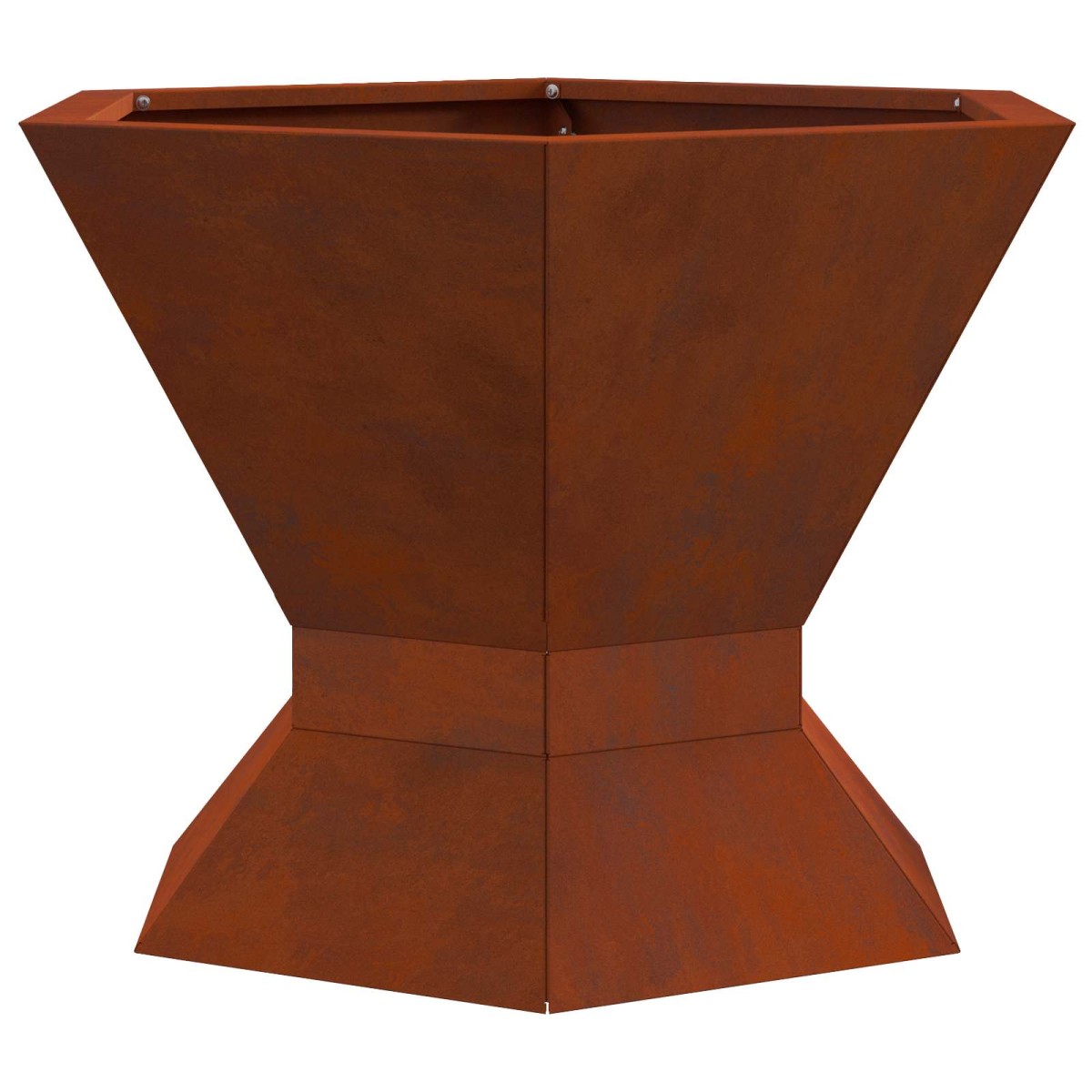 vidaXL Φωτιά Μπολ Σκ rusty 50 x 50 x 40 cm Ατσάλι Σκληρυθέν στον Αέρα