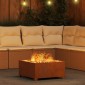 vidaXL Φωτιά Μπολ Σκ rusty 60 x 60 x 30 cm Ατσάλι Σκληρυθέν στον Αέρα