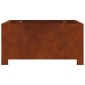 vidaXL Φωτιά Μπολ Σκ rusty 80 x 80 x 40 cm Ατσάλι Σκληρυθέν στον Αέρα