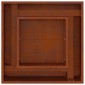 vidaXL Φωτιά Μπολ Σκ rusty 80 x 80 x 40 cm Ατσάλι Σκληρυθέν στον Αέρα
