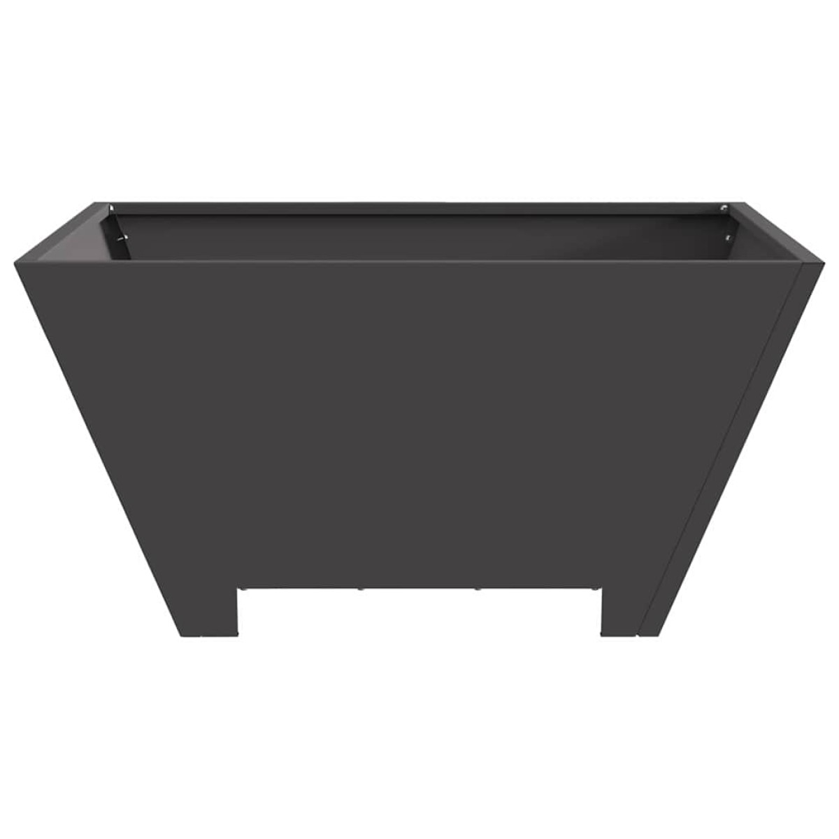 vidaXL Φωτιά Μπολ Μαύρο 60 x 60 x 30 cm Ατσάλι Σκληρυθέν στον Αέρα