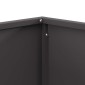 vidaXL Φωτιά Μπολ Μαύρο 60 x 60 x 30 cm Ατσάλι Σκληρυθέν στον Αέρα