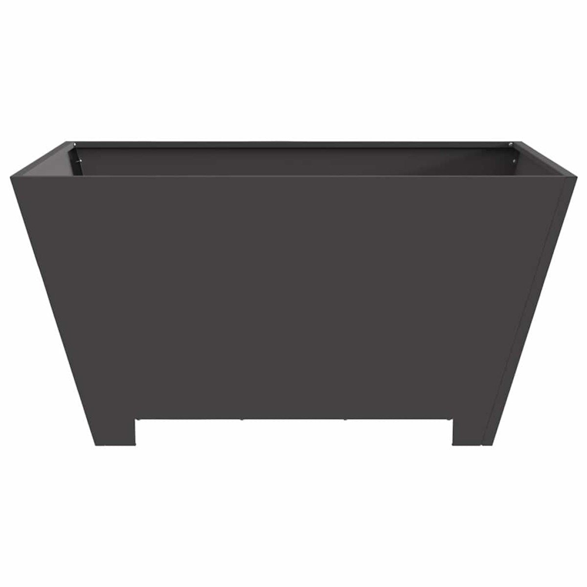 vidaXL Φωτιά Μπολ Μαύρο 80 x 80 x 40 cm Ατσάλι Σκληρυθέν στον Αέρα
