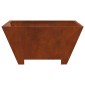 vidaXL Φωτιά Μπολ Σκ rusty 80 x 80 x 40 cm Ατσάλι Σκληρυθέν στον Αέρα