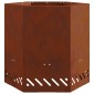 vidaXL Ατμόσφαιρα χωρίς καπνό Σκ rusty Ατσάλι Σκληρυθέν στον Αέρα