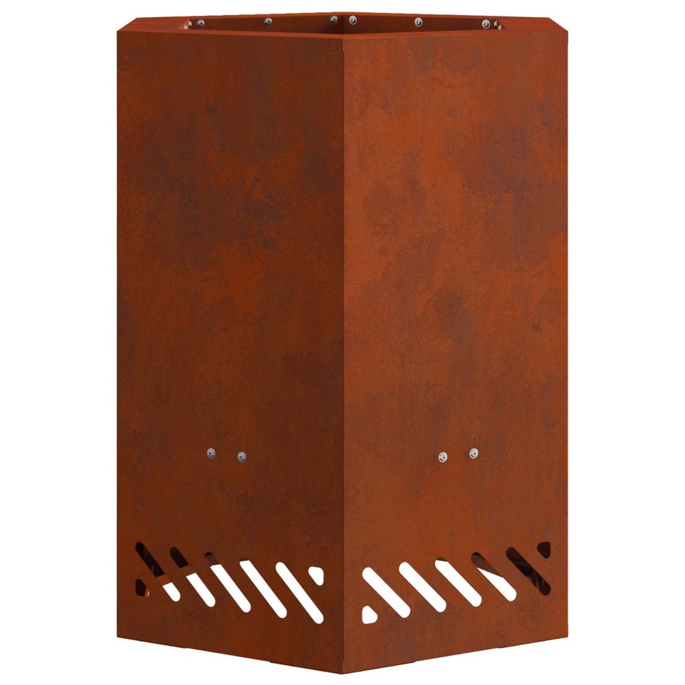 vidaXL Ατμόσφαιρα χωρίς καπνό Σκ rusty Ατσάλι Σκληρυθέν στον Αέρα