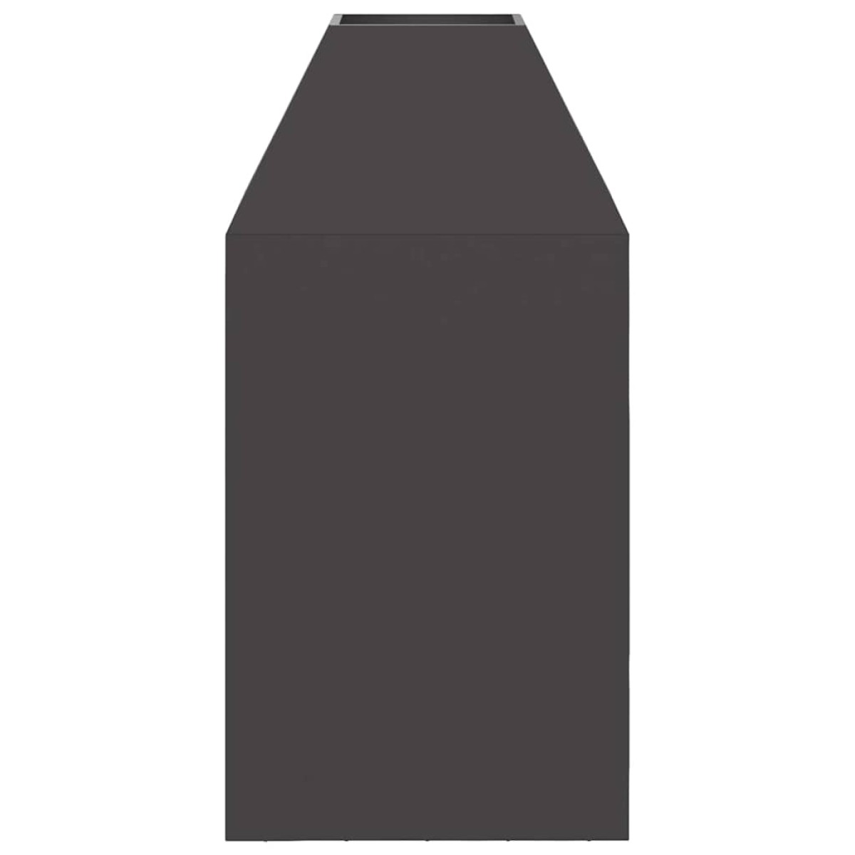 vidaXL Φωτιά σε μπολ Μαύρο 50 x 50 x 100 cm Ατσάλι Σκληρυθέν στον Αέρα