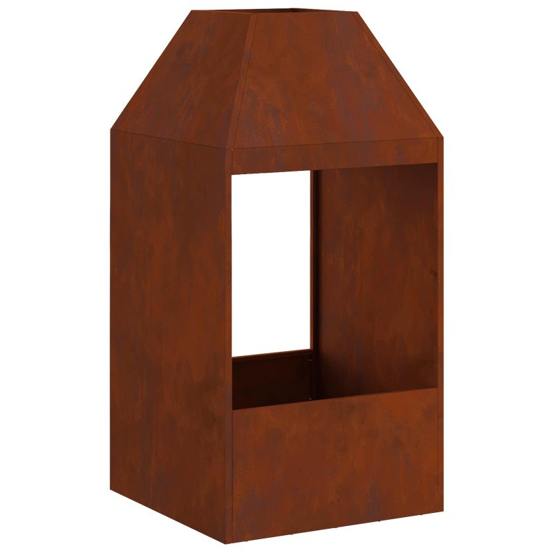 vidaXL Φωτιά σε μπολ Σκ rusty Ατσάλι Σκληρυθέν στον Αέρα