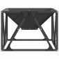 vidaXL Φωτιά Μπολ Μαύρο 50 x 50 x 35 cm Ατσάλι Σκληρυθέν στον Αέρα