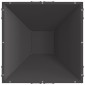 vidaXL Φωτιά Μπολ Μαύρο 50 x 50 x 35 cm Ατσάλι Σκληρυθέν στον Αέρα