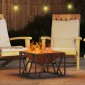 vidaXL Φωτιά Μπολ Σκ rusty 50 x 50 x 35 cm Ατσάλι Σκληρυθέν στον Αέρα
