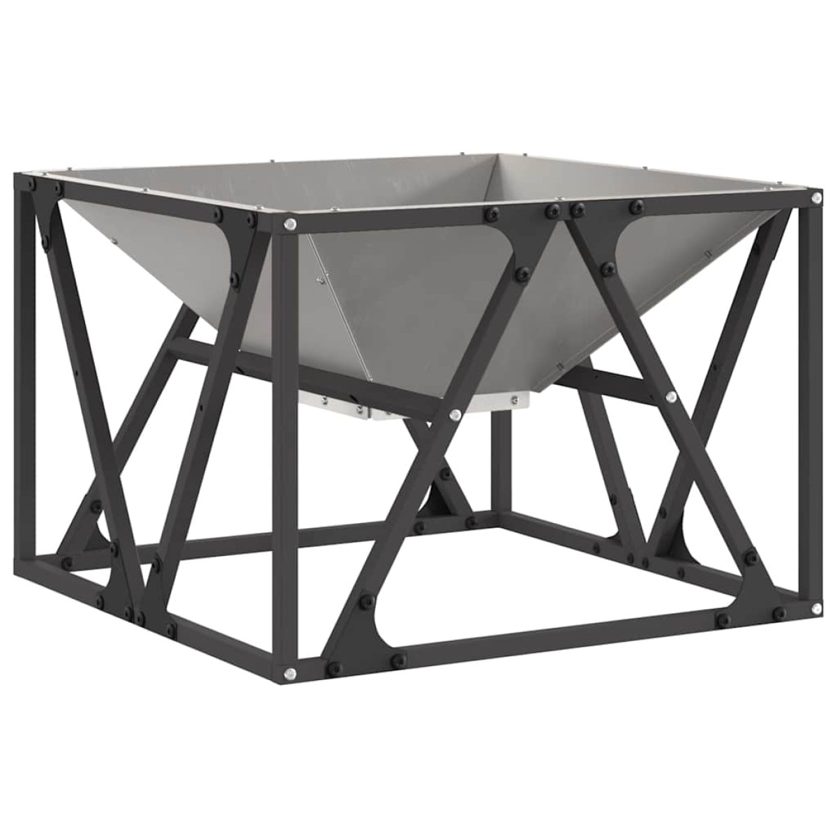 vidaXL Φωτιά Μπολ Σκ rusty 50 x 50 x 35 cm Ατσάλι Σκληρυθέν στον Αέρα