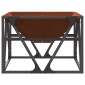 vidaXL Φωτιά Μπολ Σκ rusty 50 x 50 x 35 cm Ατσάλι Σκληρυθέν στον Αέρα