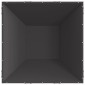 vidaXL Φωτιά Μπολ Μαύρο 80 x 80 x 40 cm Ατσάλι Σκληρυθέν στον Αέρα