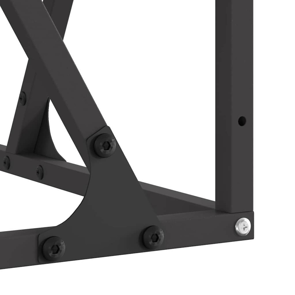 vidaXL Φωτιά Μπολ Μαύρο 80 x 80 x 40 cm Ατσάλι Σκληρυθέν στον Αέρα