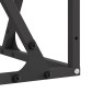vidaXL Φωτιά Μπολ Μαύρο 80 x 80 x 40 cm Ατσάλι Σκληρυθέν στον Αέρα
