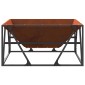 vidaXL Φωτιά Μπολ Σκ rusty 80 x 80 x 40 cm Ατσάλι Σκληρυθέν στον Αέρα