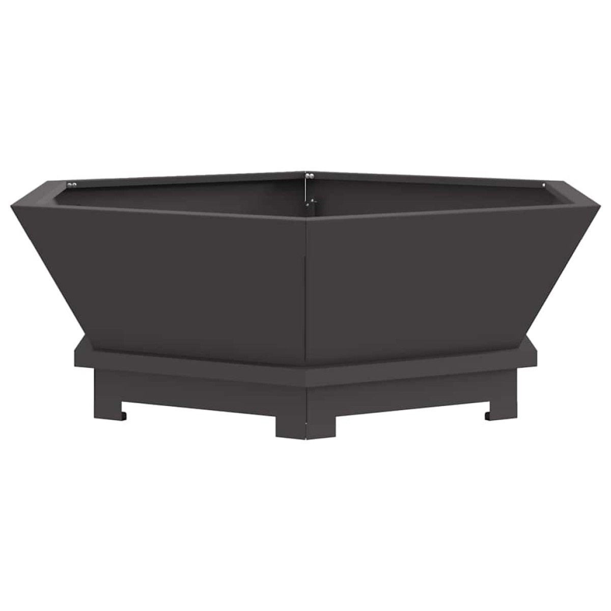 vidaXL Φωτιά Μπολ Μαύρο 75 x 75 x 28 εκ. Ατσάλι Σκληρυθέν στον Αέρα
