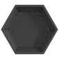 vidaXL Φωτιά Μπολ Μαύρο 75 x 75 x 28 εκ. Ατσάλι Σκληρυθέν στον Αέρα
